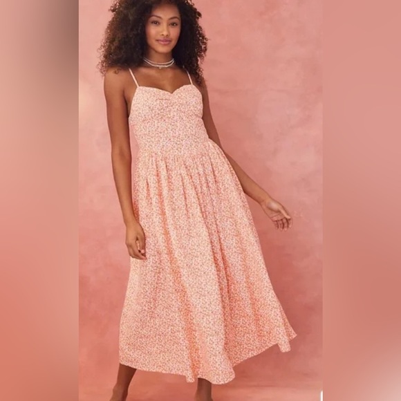 American Eagle Outfitters Dresses & Skirts - AE Floral Corset Midi Dress